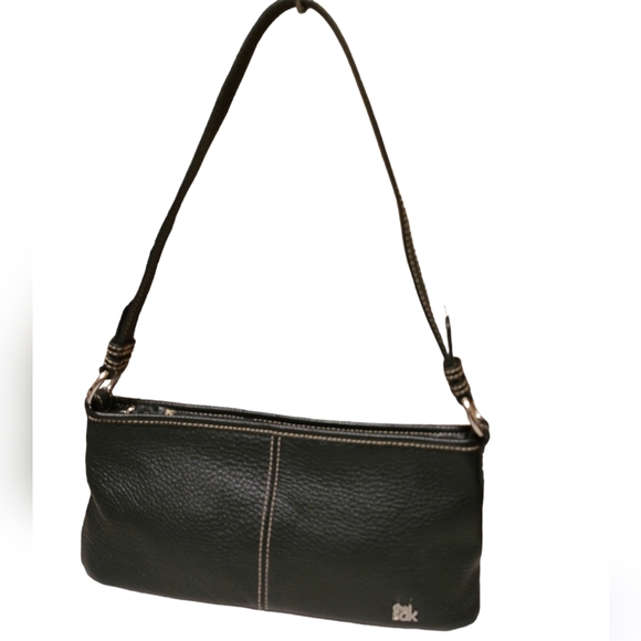 The Sak Bags Nwot The Sak Soft Pebble Leather Black Shoulder Bag